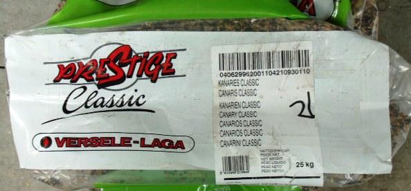 Kanariezaad original, doorzichtige zak, 20 kg.